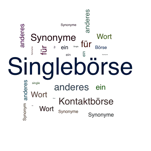 Ein anderes Wort für Singlebörse - Synonym Singlebörse