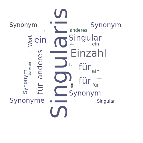 Ein anderes Wort für Singularis - Synonym Singularis