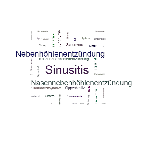 Ein anderes Wort für Sinusitis - Synonym Sinusitis