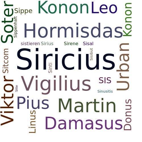 Ein anderes Wort für Siricius - Synonym Siricius