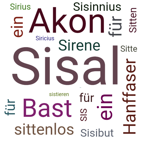 Ein anderes Wort für Sisal - Synonym Sisal