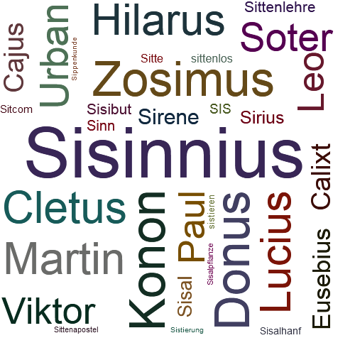 Ein anderes Wort für Sisinnius - Synonym Sisinnius