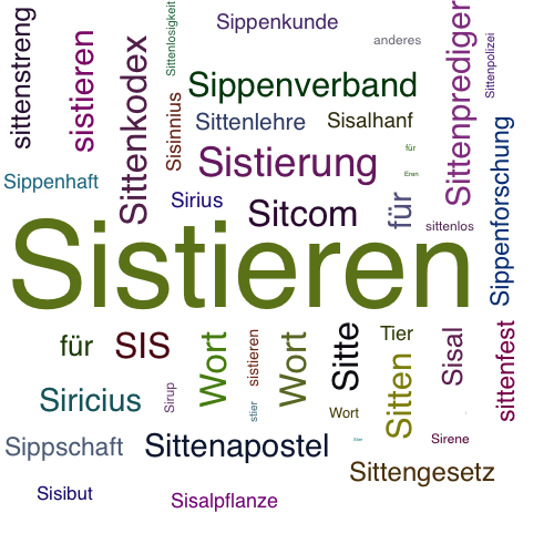 Ein anderes Wort für Sistieren - Synonym Sistieren