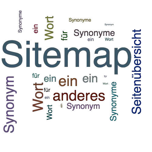 Ein anderes Wort für Sitemap - Synonym Sitemap