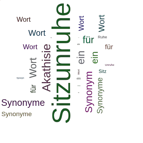 Ein anderes Wort für Sitzunruhe - Synonym Sitzunruhe