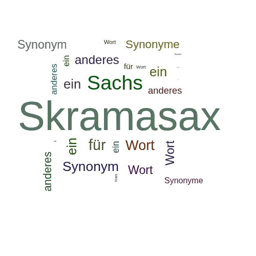 Ein anderes Wort für Skramasax - Synonym Skramasax