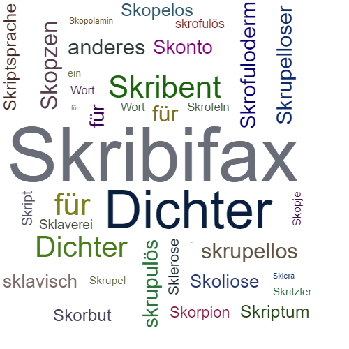 Ein anderes Wort für Skribifax - Synonym Skribifax