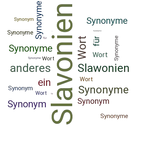 Ein anderes Wort für Slavonien - Synonym Slavonien