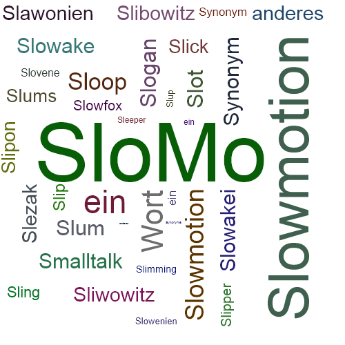 Ein anderes Wort für SloMo - Synonym SloMo