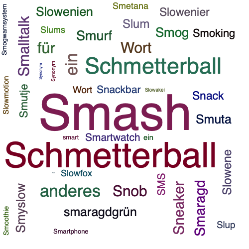 Ein anderes Wort für Smash - Synonym Smash