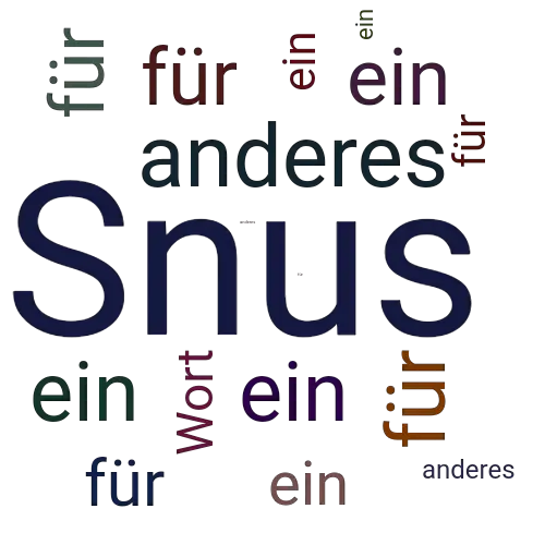 Ein anderes Wort für Snus - Synonym Snus