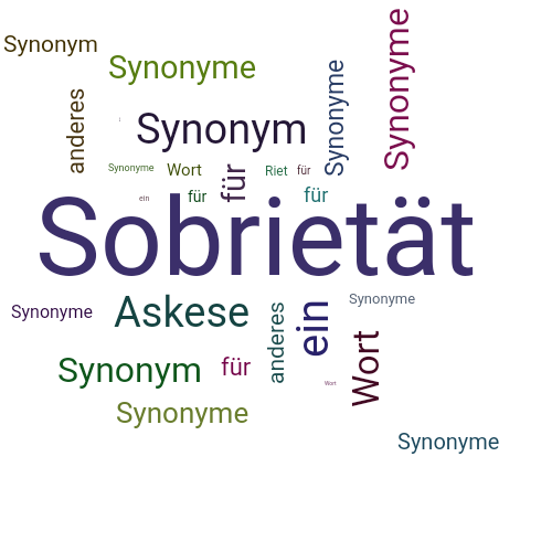 Ein anderes Wort für Sobrietät - Synonym Sobrietät