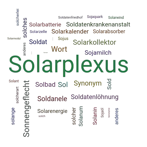 Ein anderes Wort für Solarplexus - Synonym Solarplexus