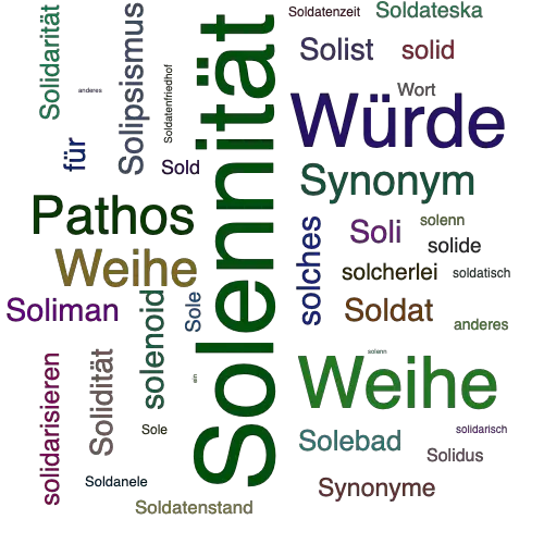 Ein anderes Wort für Solennität - Synonym Solennität