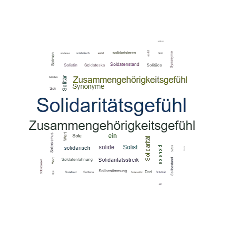 Ein anderes Wort für Solidaritätsgefühl - Synonym Solidaritätsgefühl