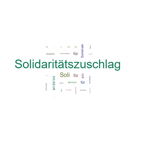 Ein anderes Wort für Solidaritätszuschlag - Synonym Solidaritätszuschlag