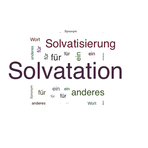 Ein anderes Wort für Solvatation - Synonym Solvatation