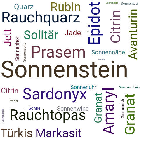 Ein anderes Wort für Sonnenstein - Synonym Sonnenstein