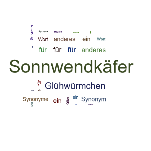 Ein anderes Wort für Sonnwendkäfer - Synonym Sonnwendkäfer