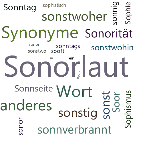 Ein anderes Wort für Sonorant - Synonym Sonorant