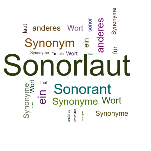 Ein anderes Wort für Sonorlaut - Synonym Sonorlaut