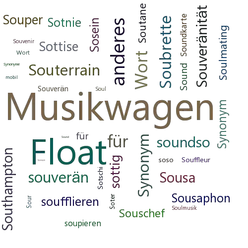 Ein anderes Wort für Soundmobil - Synonym Soundmobil