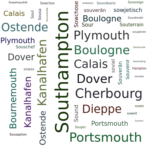 Ein anderes Wort für Southampton - Synonym Southampton
