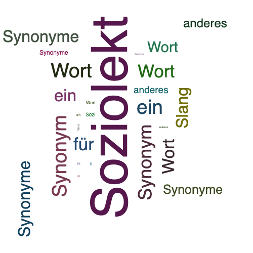Ein anderes Wort für Soziolekt - Synonym Soziolekt