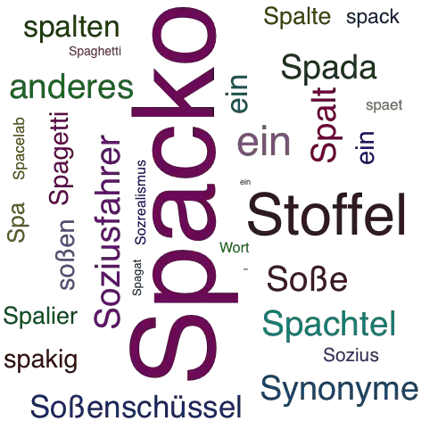 Ein anderes Wort für Spacko - Synonym Spacko