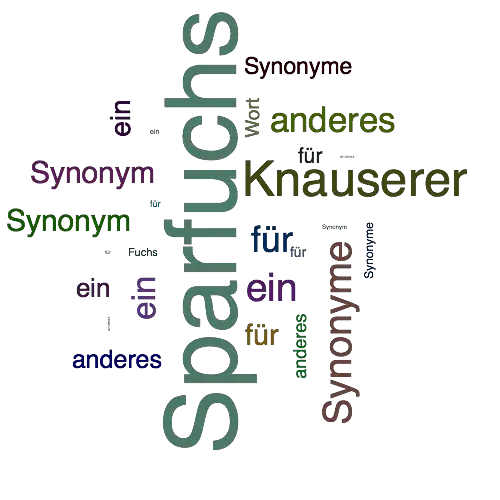 Ein anderes Wort für Sparfuchs - Synonym Sparfuchs