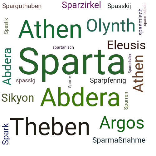 Ein anderes Wort für Sparta - Synonym Sparta