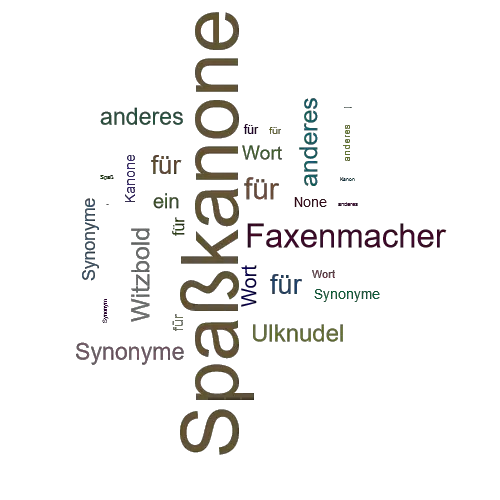 Ein anderes Wort für Spaßkanone - Synonym Spaßkanone