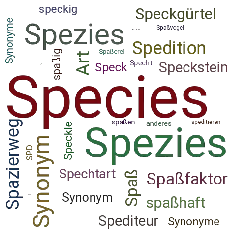 Ein anderes Wort für Species - Synonym Species
