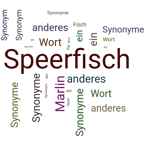 Ein anderes Wort für Speerfisch - Synonym Speerfisch