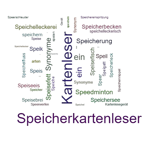 Ein anderes Wort für Speicherkartenlesegerät - Synonym Speicherkartenlesegerät