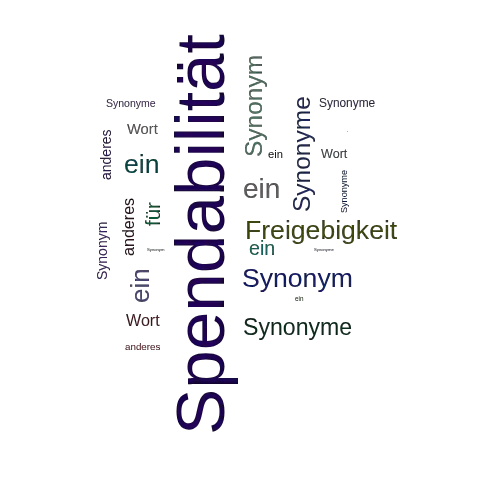 Ein anderes Wort für Spendabilität - Synonym Spendabilität