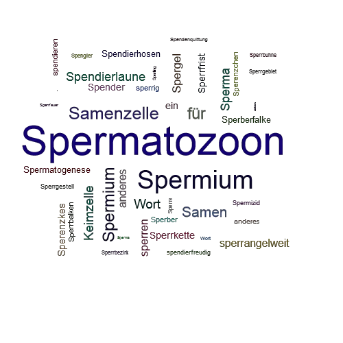 Ein anderes Wort für Spermatozoon - Synonym Spermatozoon