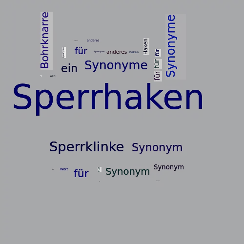 Ein anderes Wort für Sperrhaken - Synonym Sperrhaken