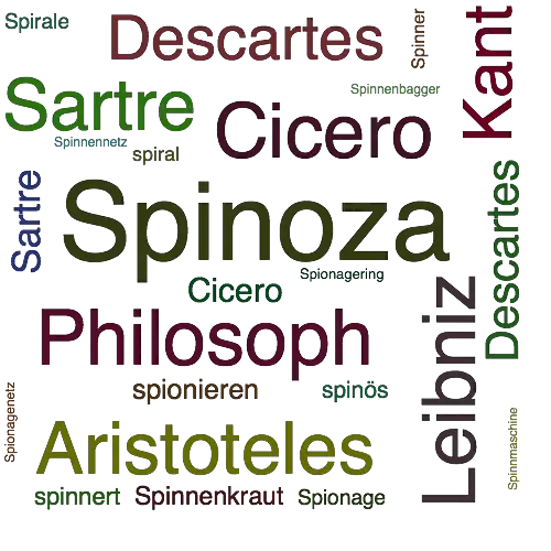Ein anderes Wort für Spinoza - Synonym Spinoza
