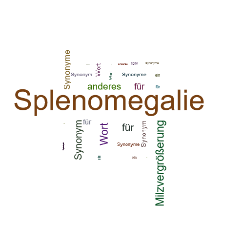Ein anderes Wort für Splenomegalie - Synonym Splenomegalie