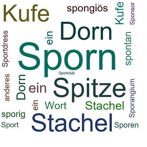 Ein anderes Wort für Sporn - Synonym Sporn