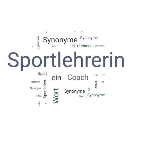 Ein anderes Wort für Sportlehrerin - Synonym Sportlehrerin