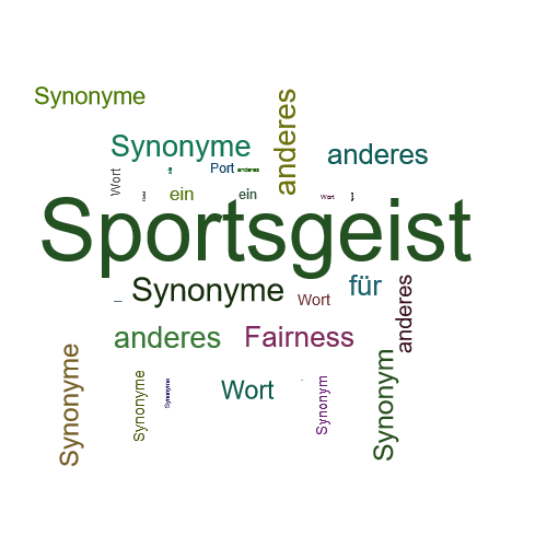 Ein anderes Wort für Sportsgeist - Synonym Sportsgeist