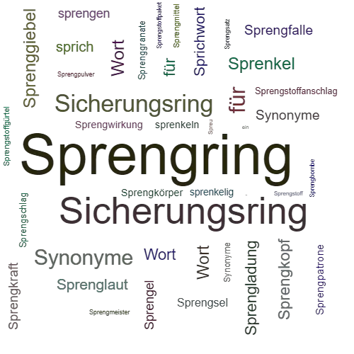 Ein anderes Wort für Sprengring - Synonym Sprengring