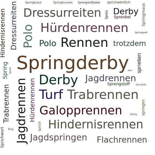 Ein anderes Wort für Springderby - Synonym Springderby