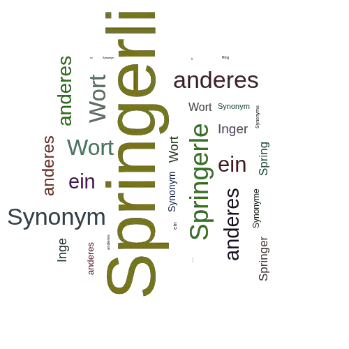 Ein anderes Wort für Springerli - Synonym Springerli