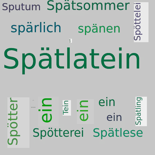 Ein anderes Wort für Spätlateinisch - Synonym Spätlateinisch