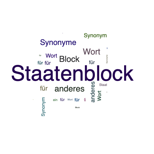 Ein anderes Wort für Staatenblock - Synonym Staatenblock