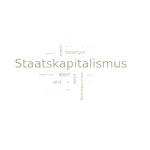 Ein anderes Wort für Staatskapitalismus - Synonym Staatskapitalismus