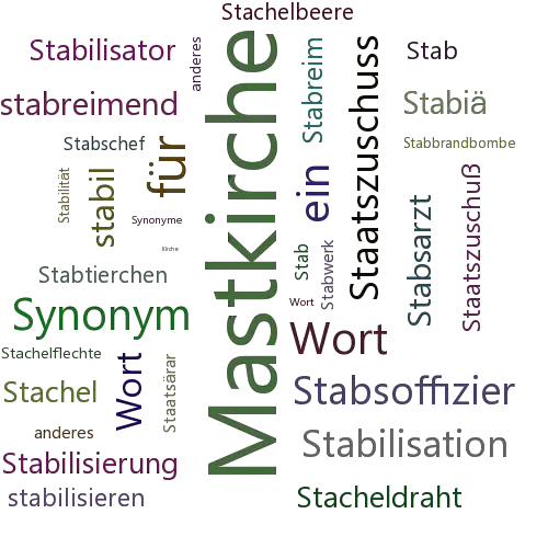 Ein anderes Wort für Stabkirche - Synonym Stabkirche